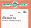 A bill from New York Pizza