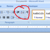 Where to find the sort on the ribbon in Word